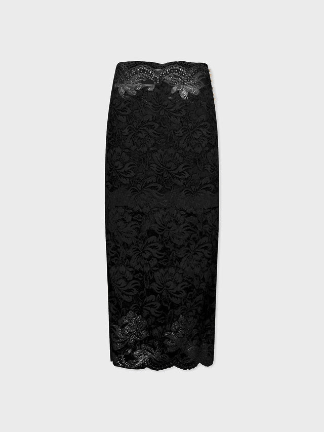 Midi skirt in lace - Image 1
