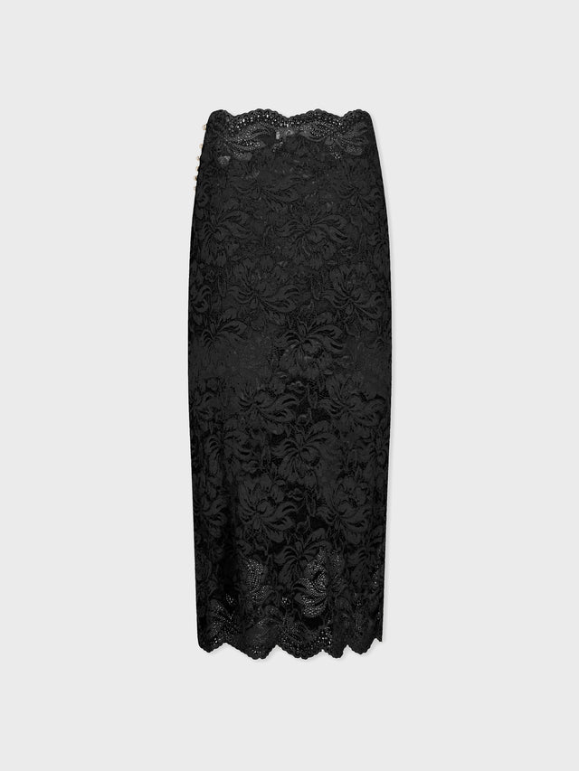 Midi skirt in lace - Image 2