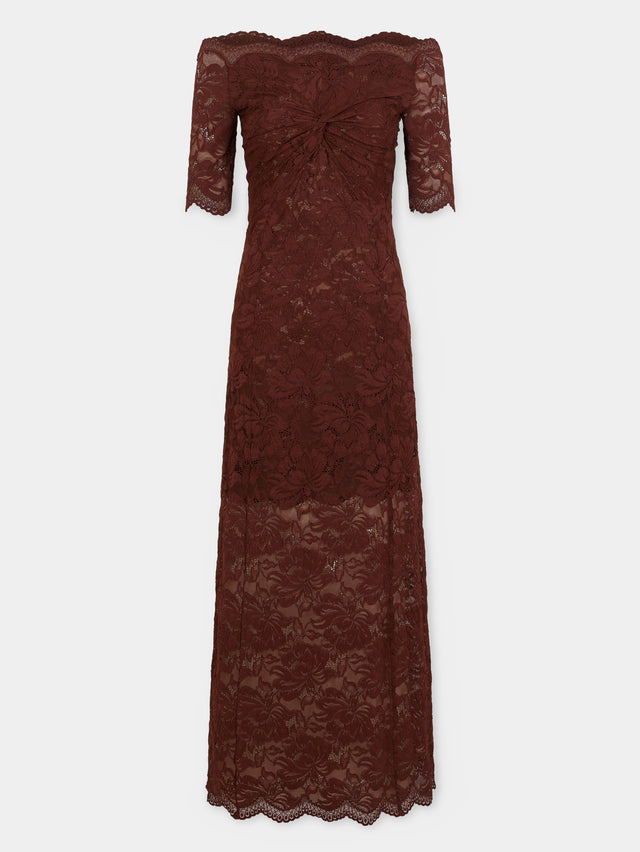 Long dress in lace - Image 1