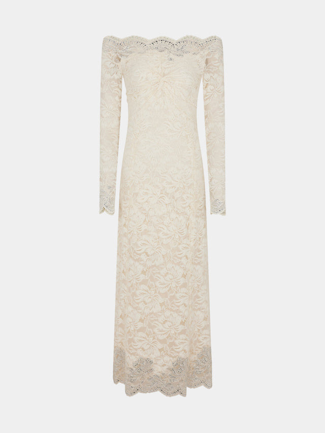 Long dress in lace - Image 1