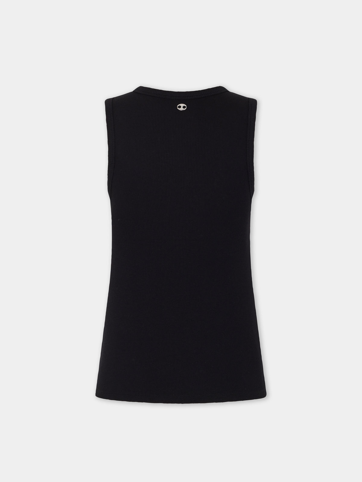 Tank top in cotton black position 7