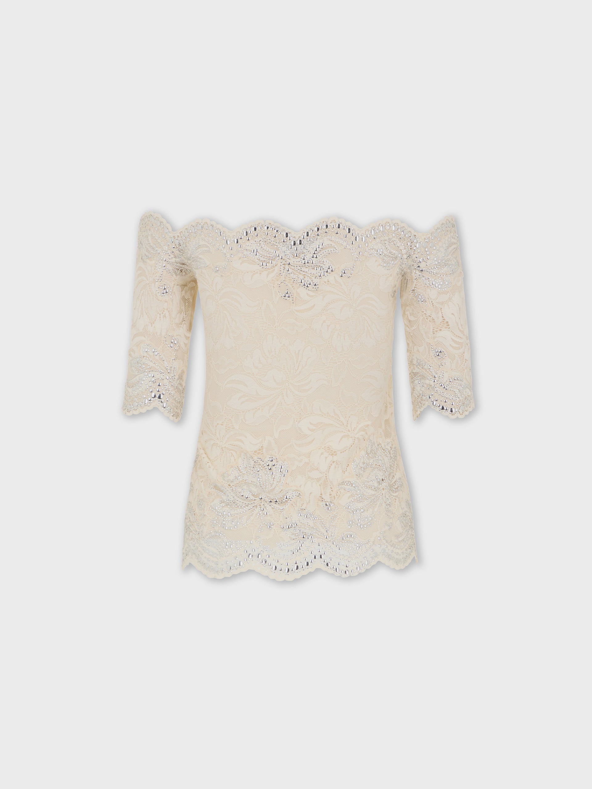 Top in lace ivory position 2