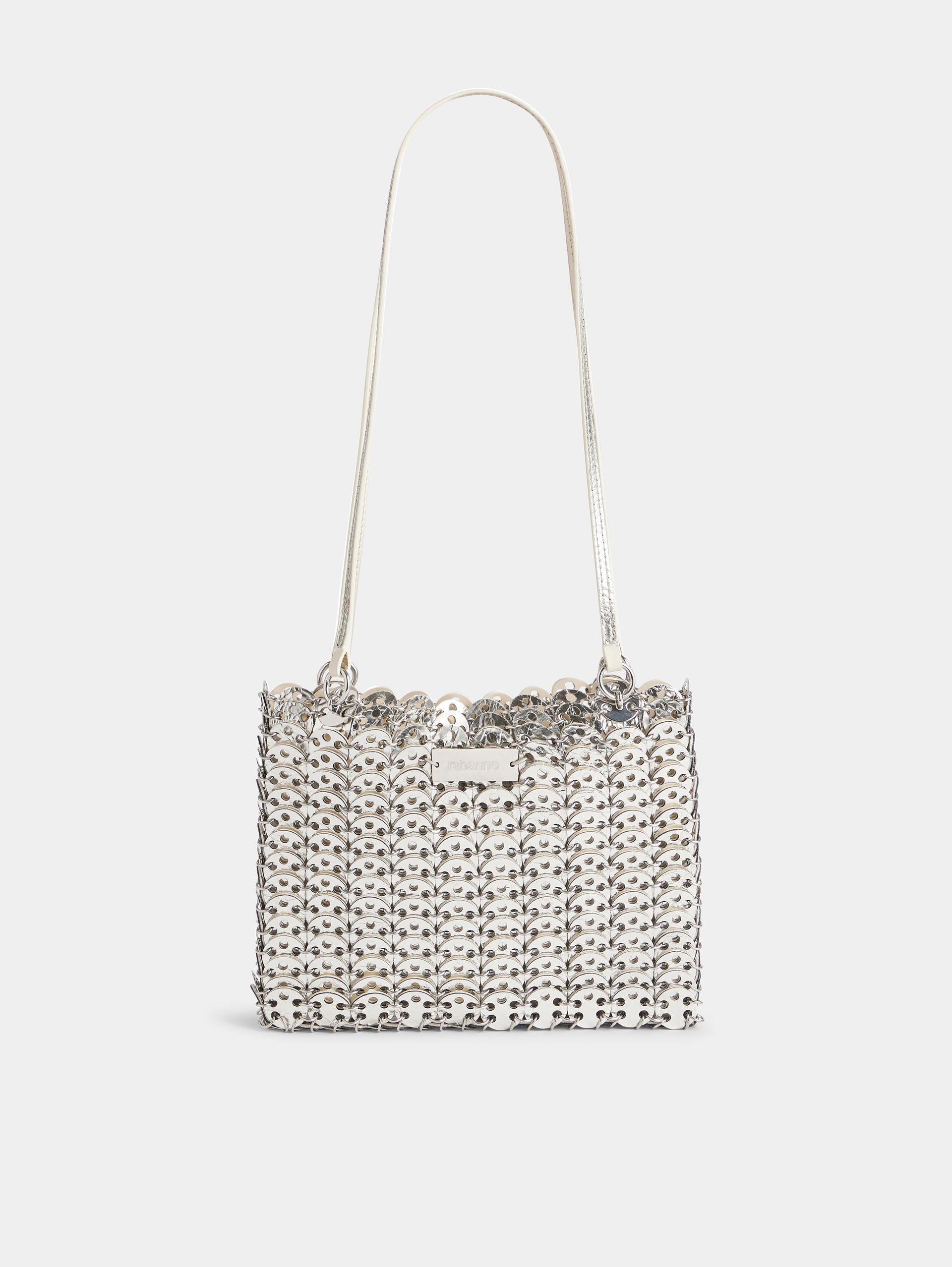 6969 reversible flip bag in leather ivory position 6