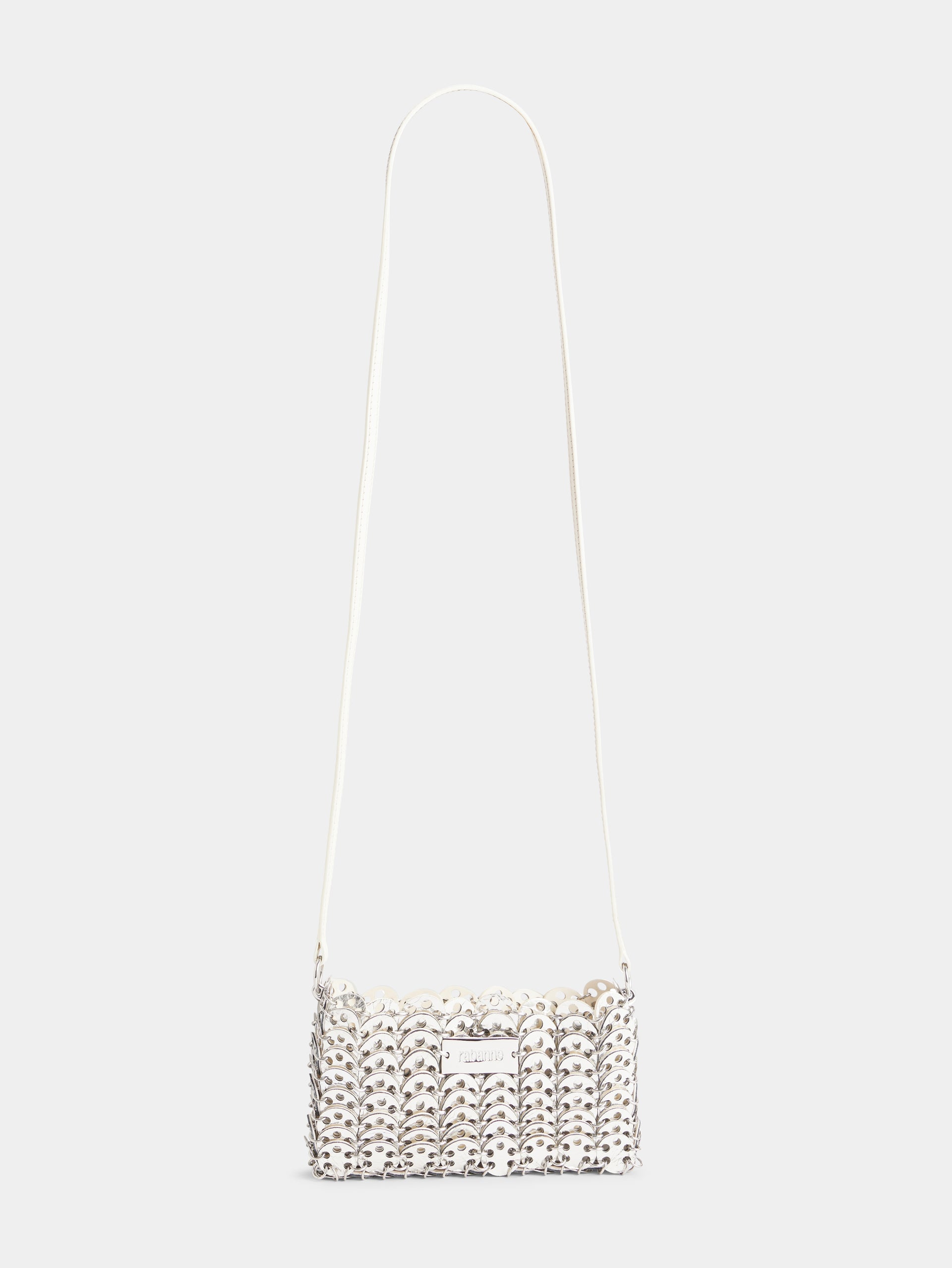 6969 reversible nano flip bag in leather ivory position 6