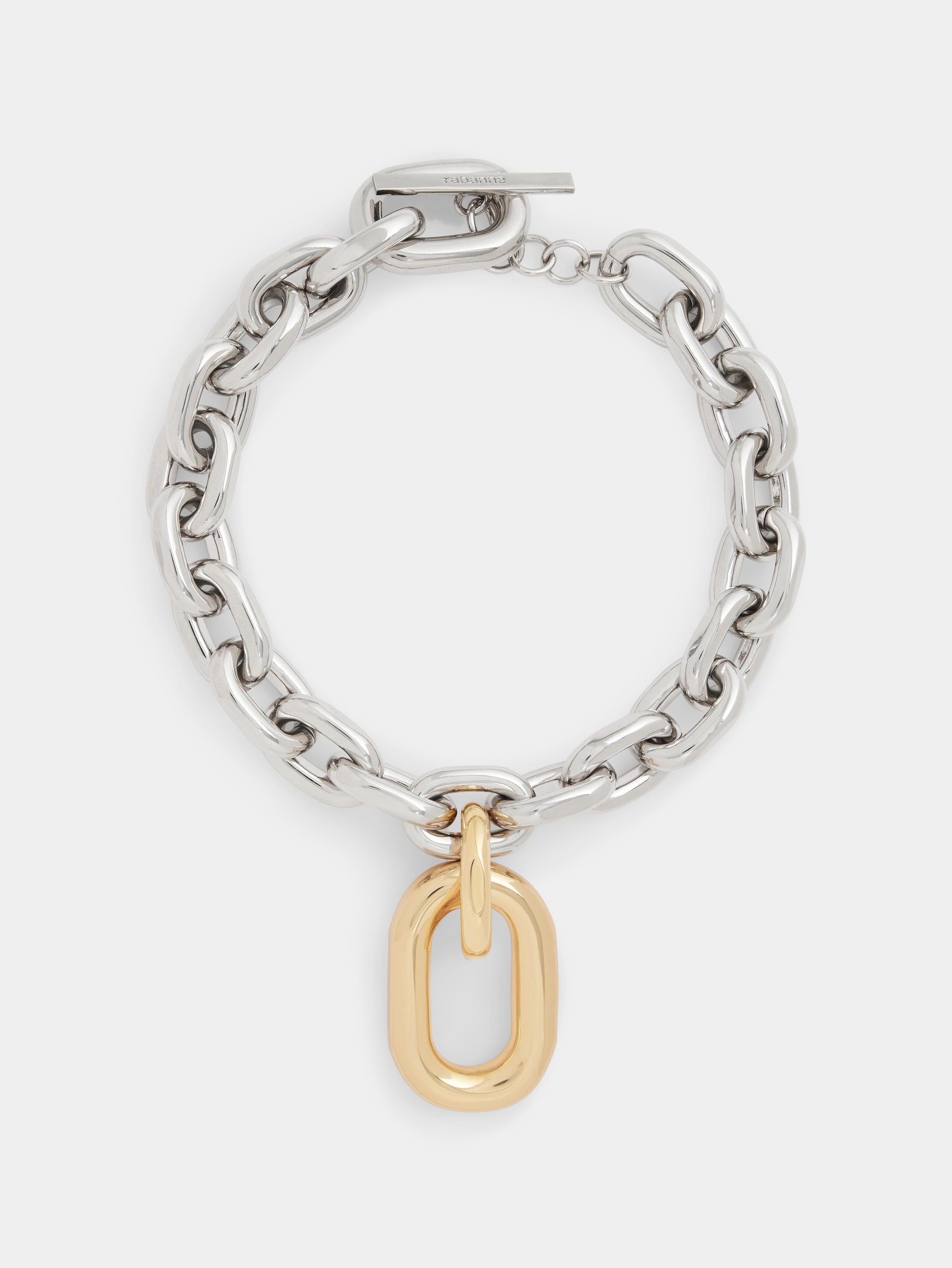 Silver/gold XL Link necklace position 1