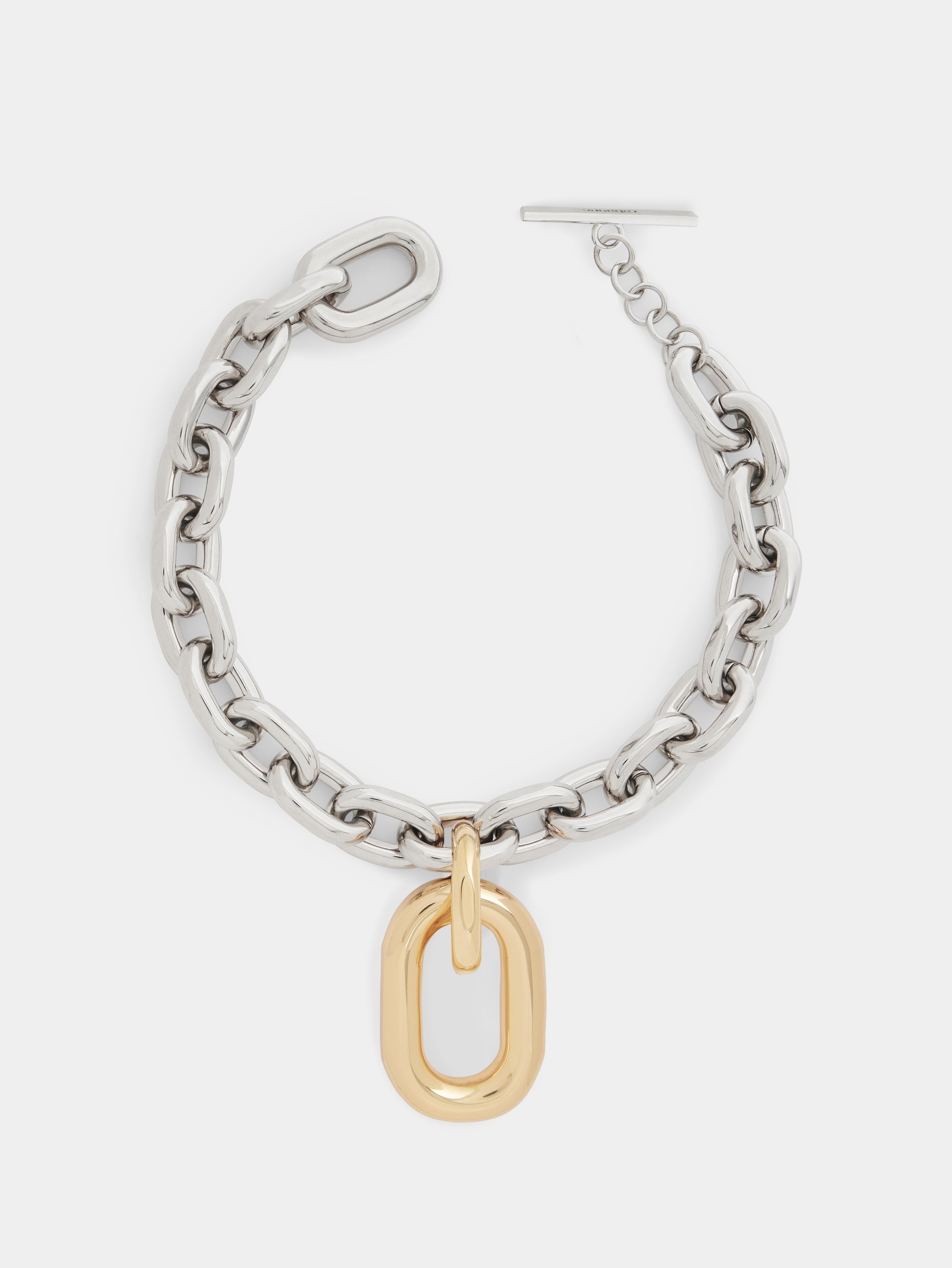 Silver/gold XL Link necklace position 4