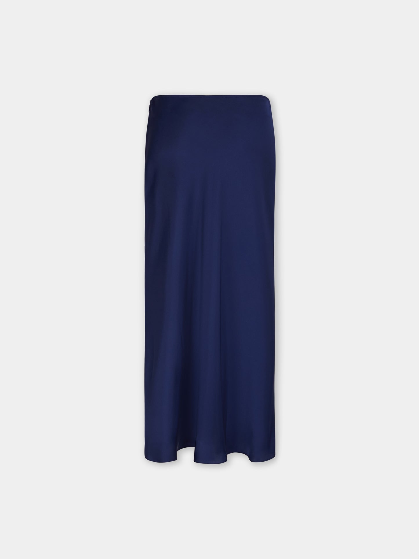 BLUE NAVY LONG SKIRT IN SATIN position 7