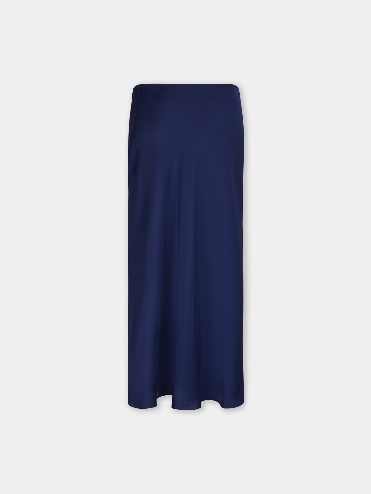 BLUE NAVY LONG SKIRT IN SATIN position 7
