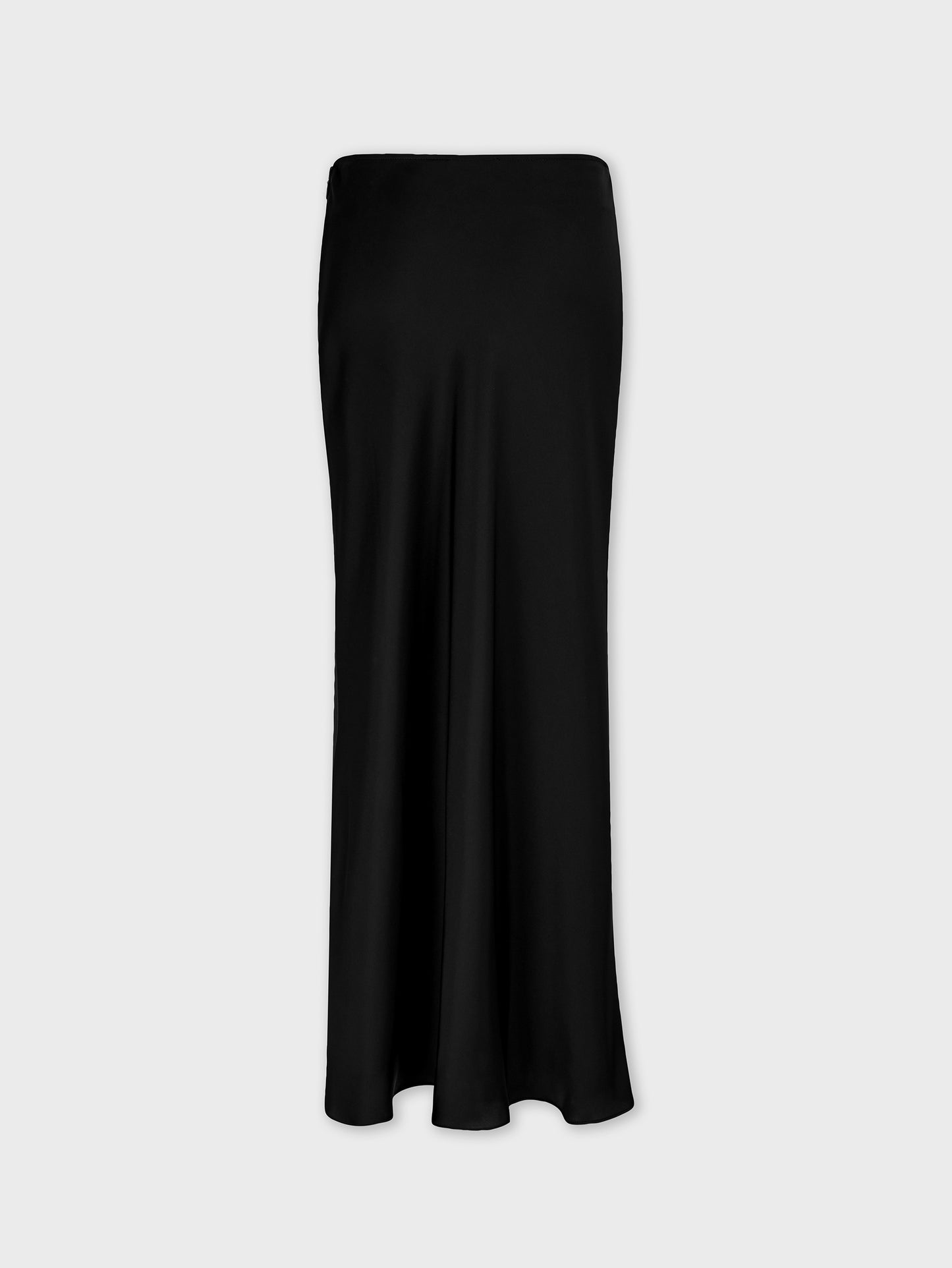 Long satin skirt with chain details