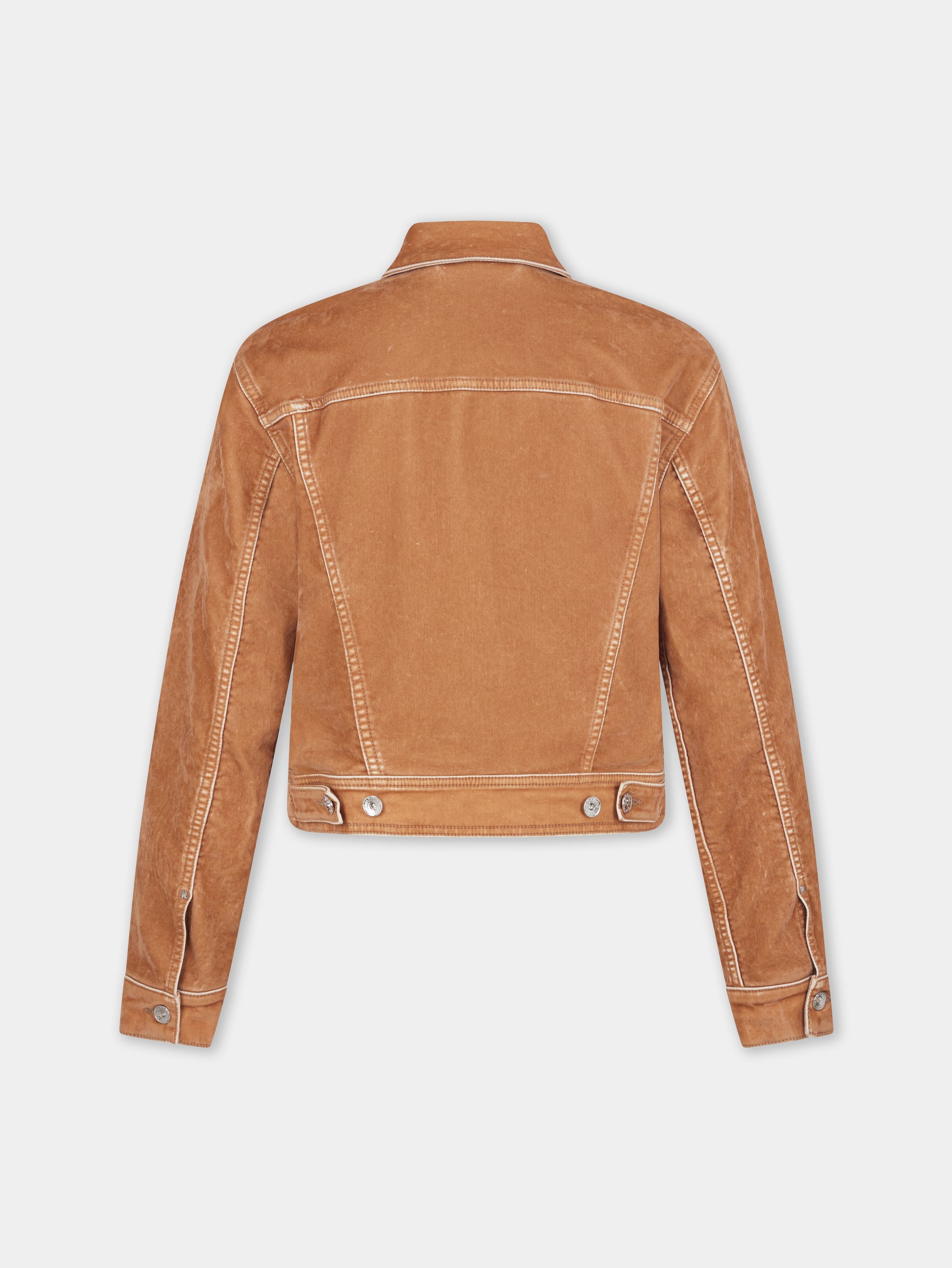 CARAMEL LONG-SLEEVED JACKET IN DENIM position 8