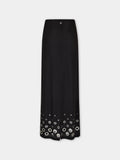 BLACK LONG SKIRT IN JERSEY SECOND-SKIN position 1