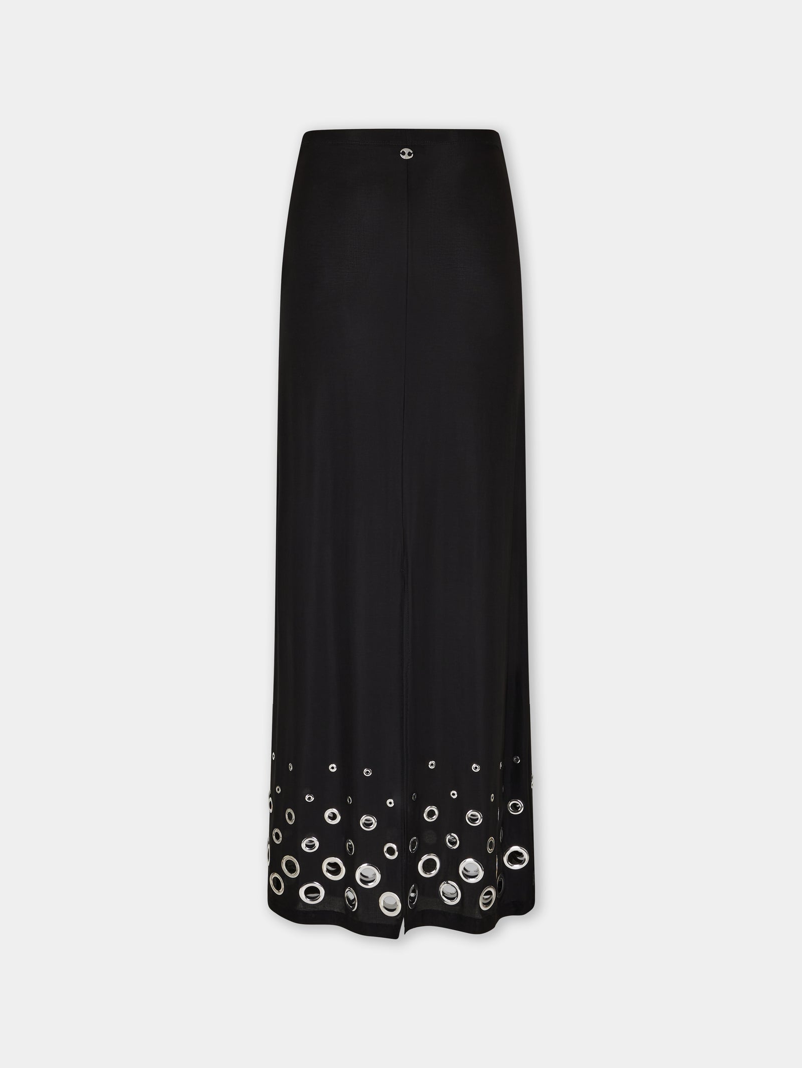 BLACK LONG SKIRT IN JERSEY SECOND-SKIN position 1 - Image 1
