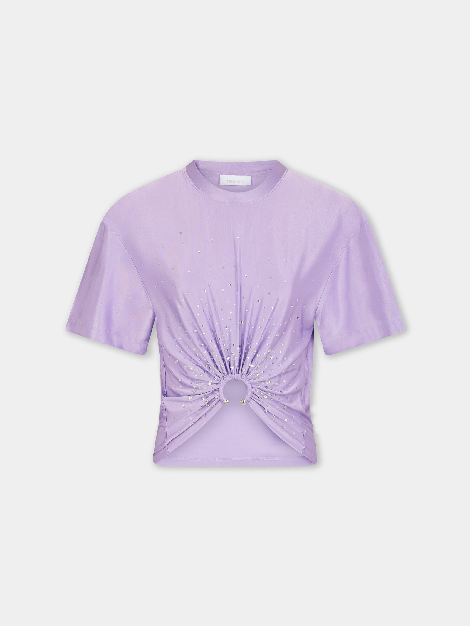 LAVENDER PIERCING TEE-SHIRT IN JERSEY position 1 - Image 1