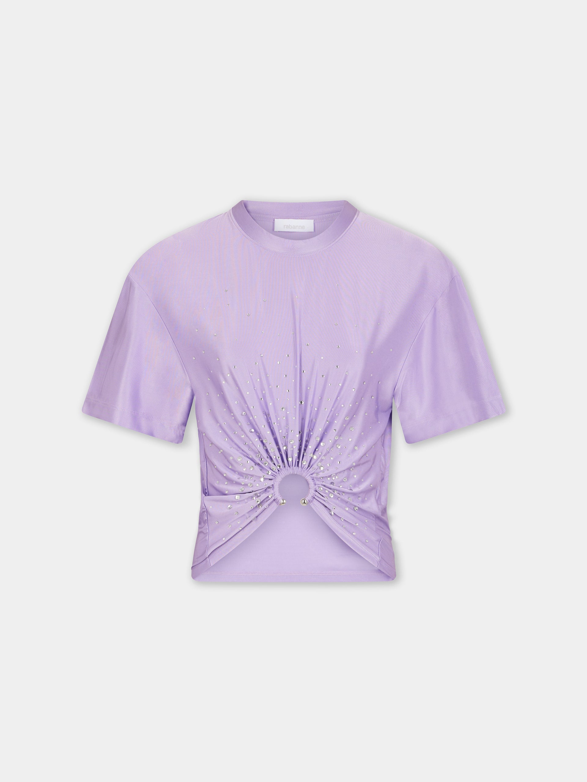 LAVENDER PIERCING TEE-SHIRT IN JERSEY position 1