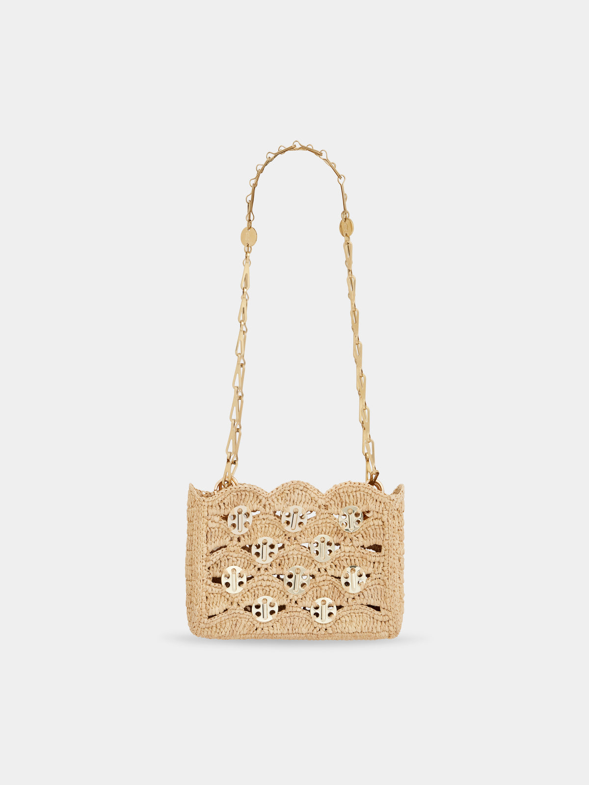 1969 beige nano bag in raffia position 1