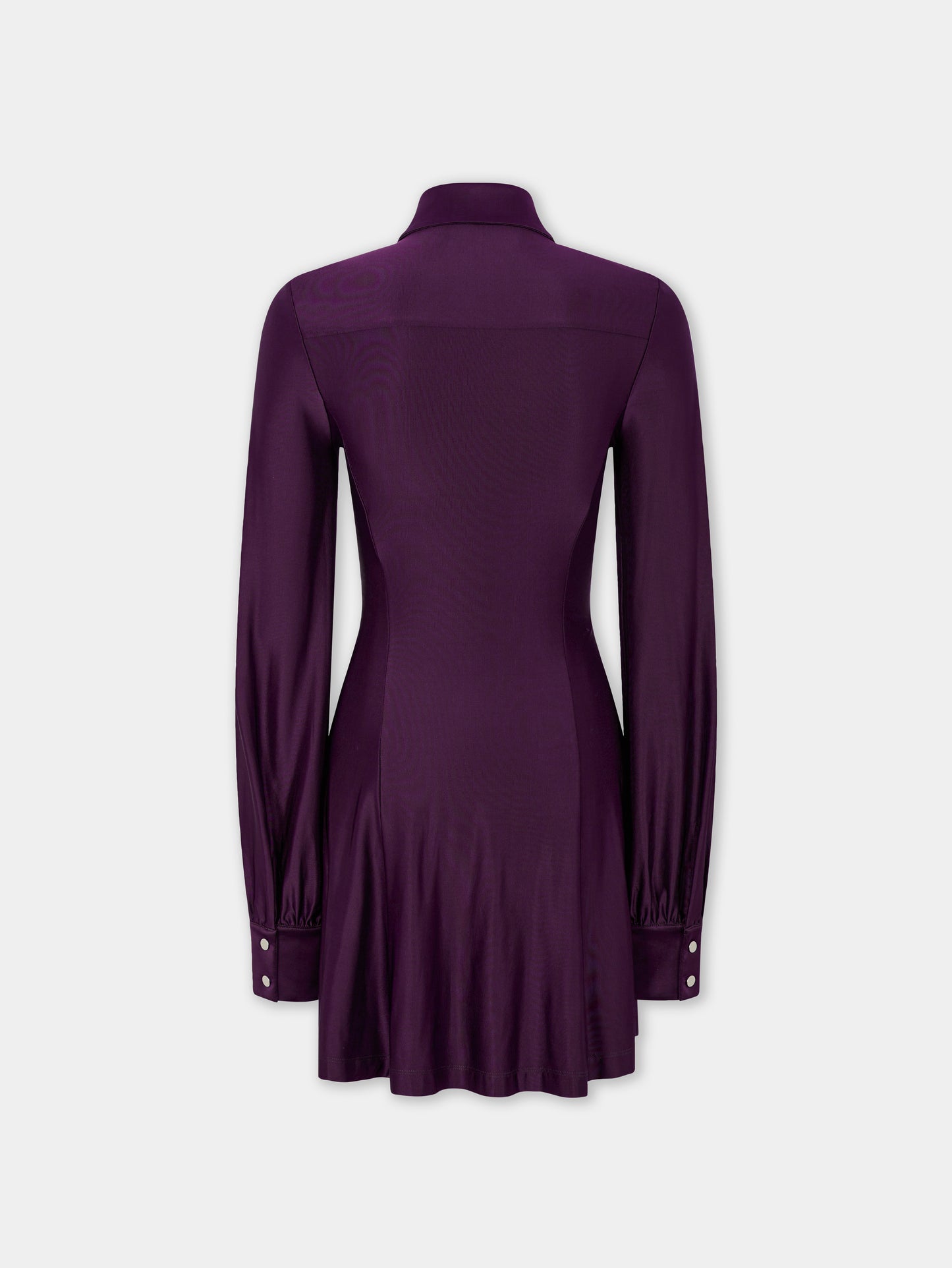 Robe mini drapée en jersey magenta