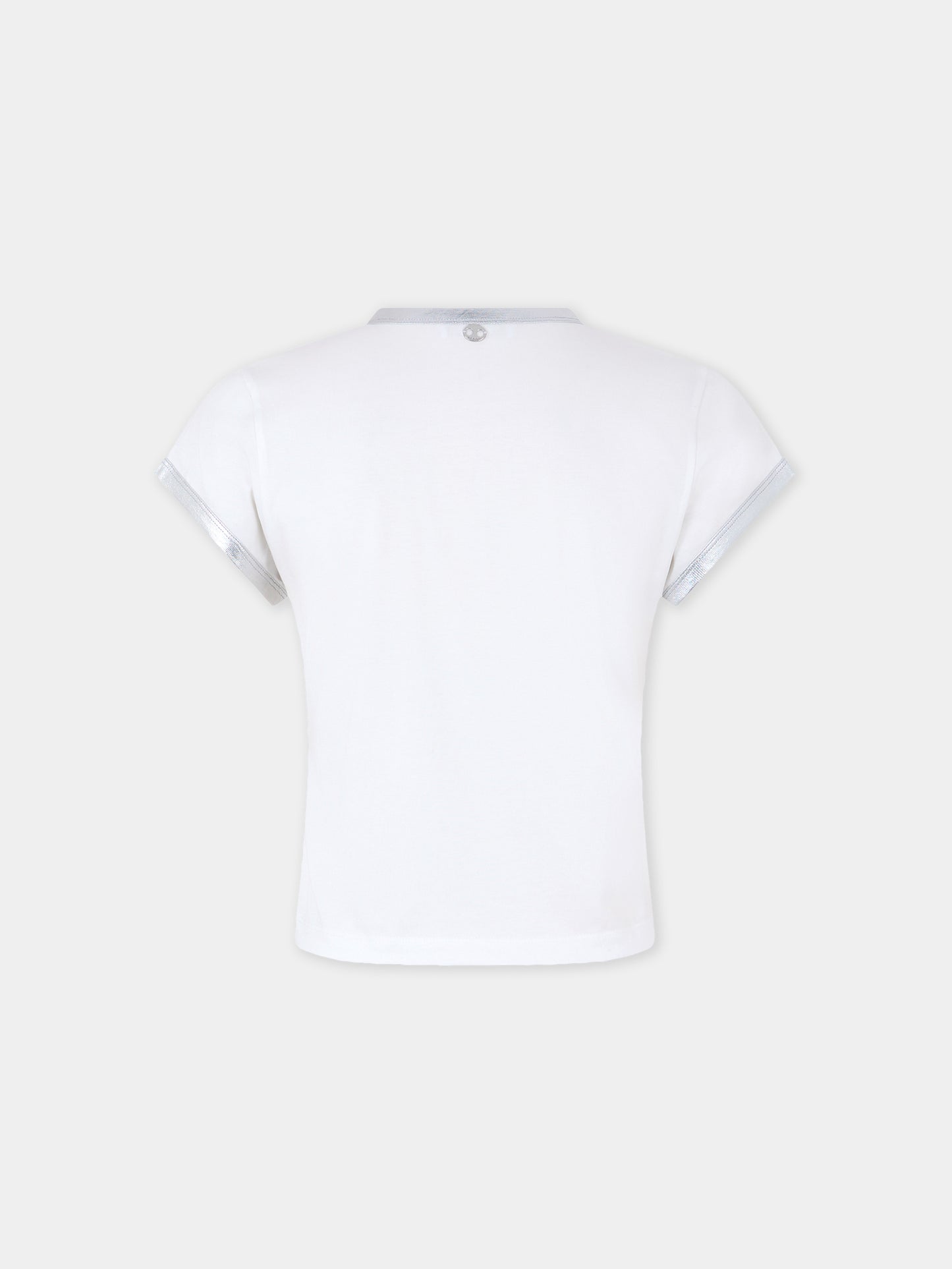 Ohmori x Rabanne can print t-shirt in white cotton