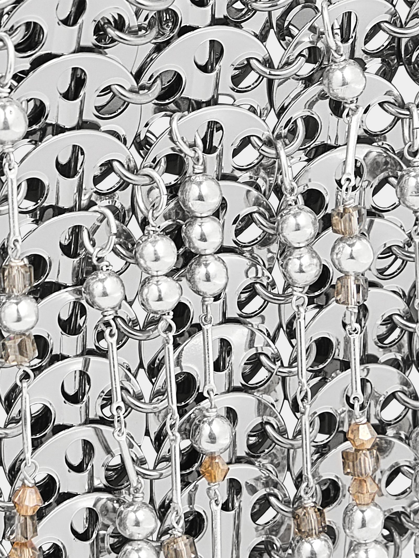 1969 Nano silver bag with pearl fringes - Image 3