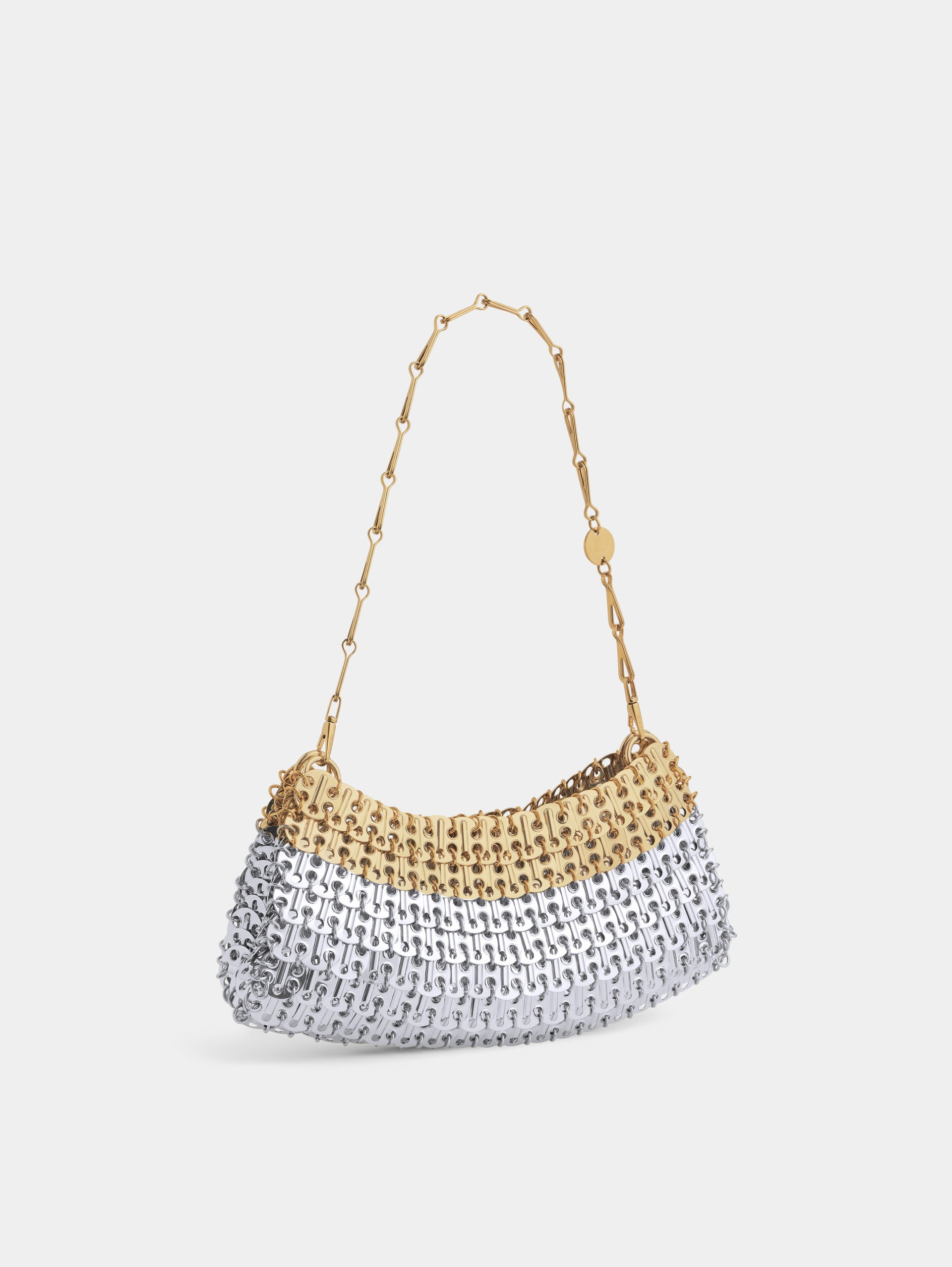 1969 Clutch skyline bi-color metal bag