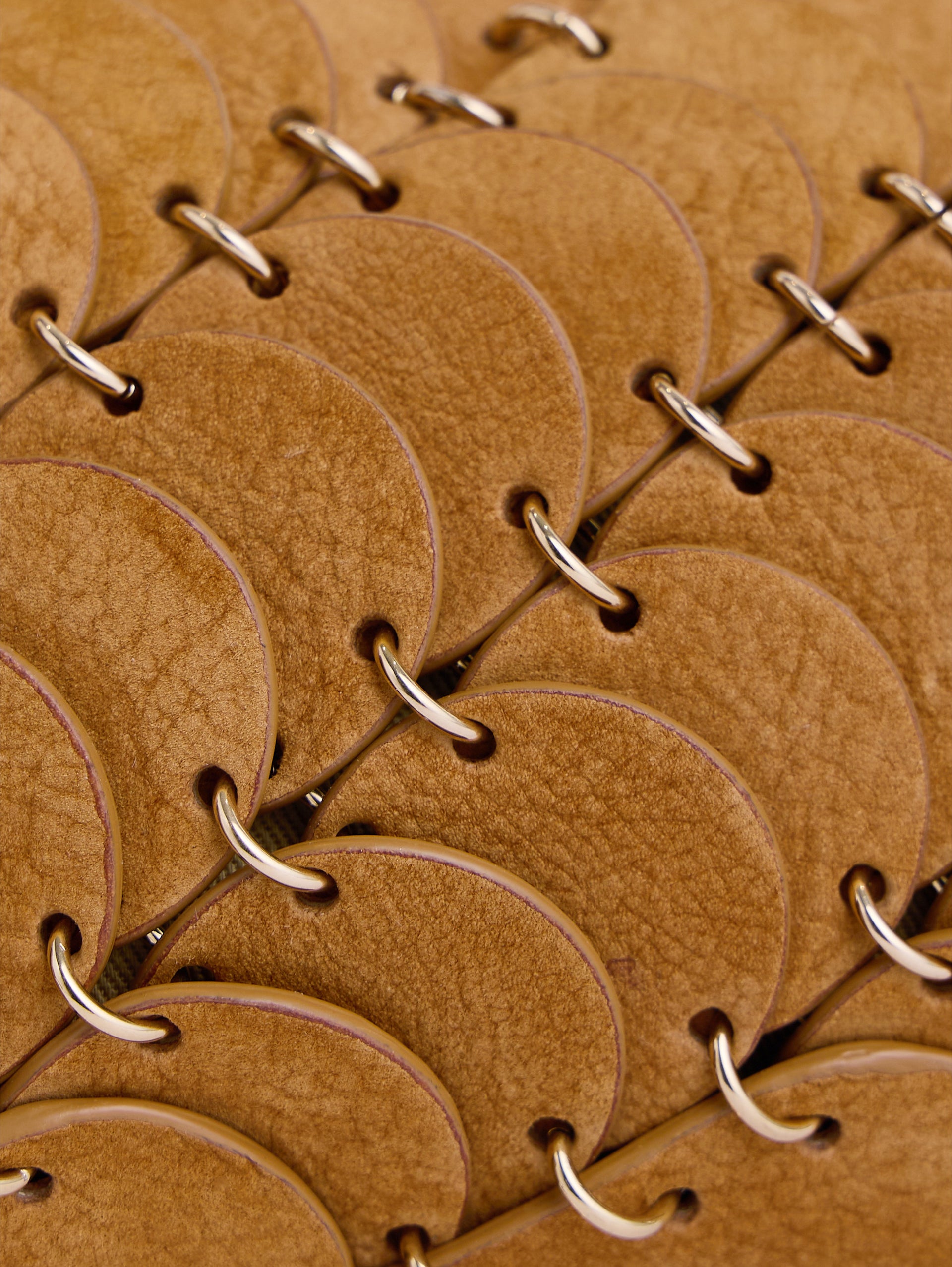 Baguette Bag in camel nubuck leather and gold finishing