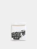 Ohmori x Rabanne pouch in ivory printed leather