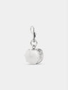Peach silver charm