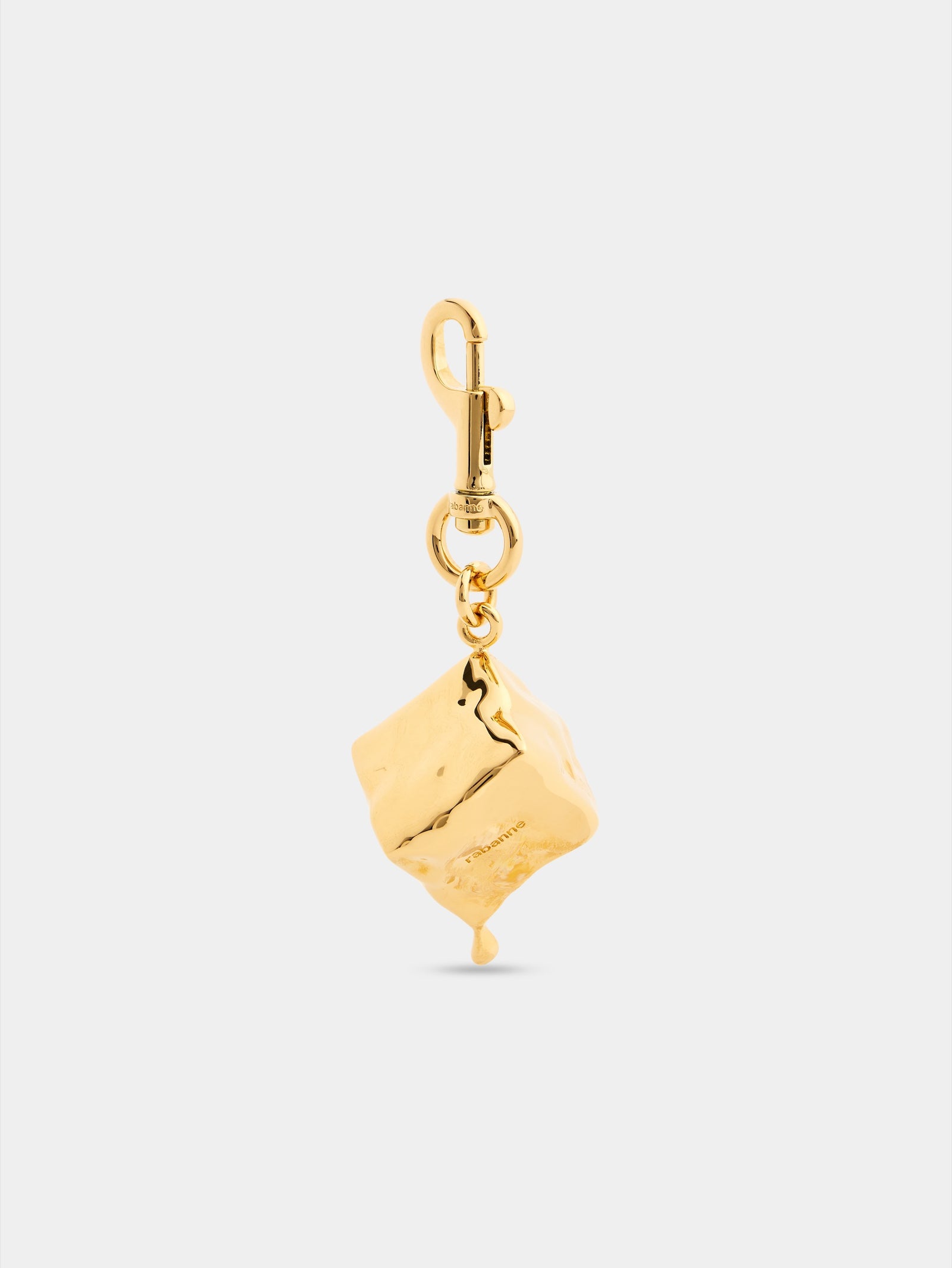 Melting Ice cube gold charm packshot front view 1 - Image 1