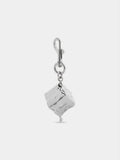 Melting Ice cube silver charm