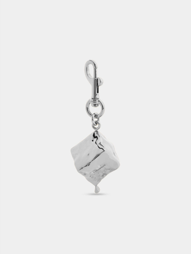 Melting Ice cube silver charm - Image 1