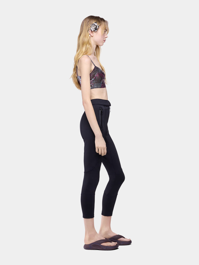 Capri pant in black neoprene - Image 2