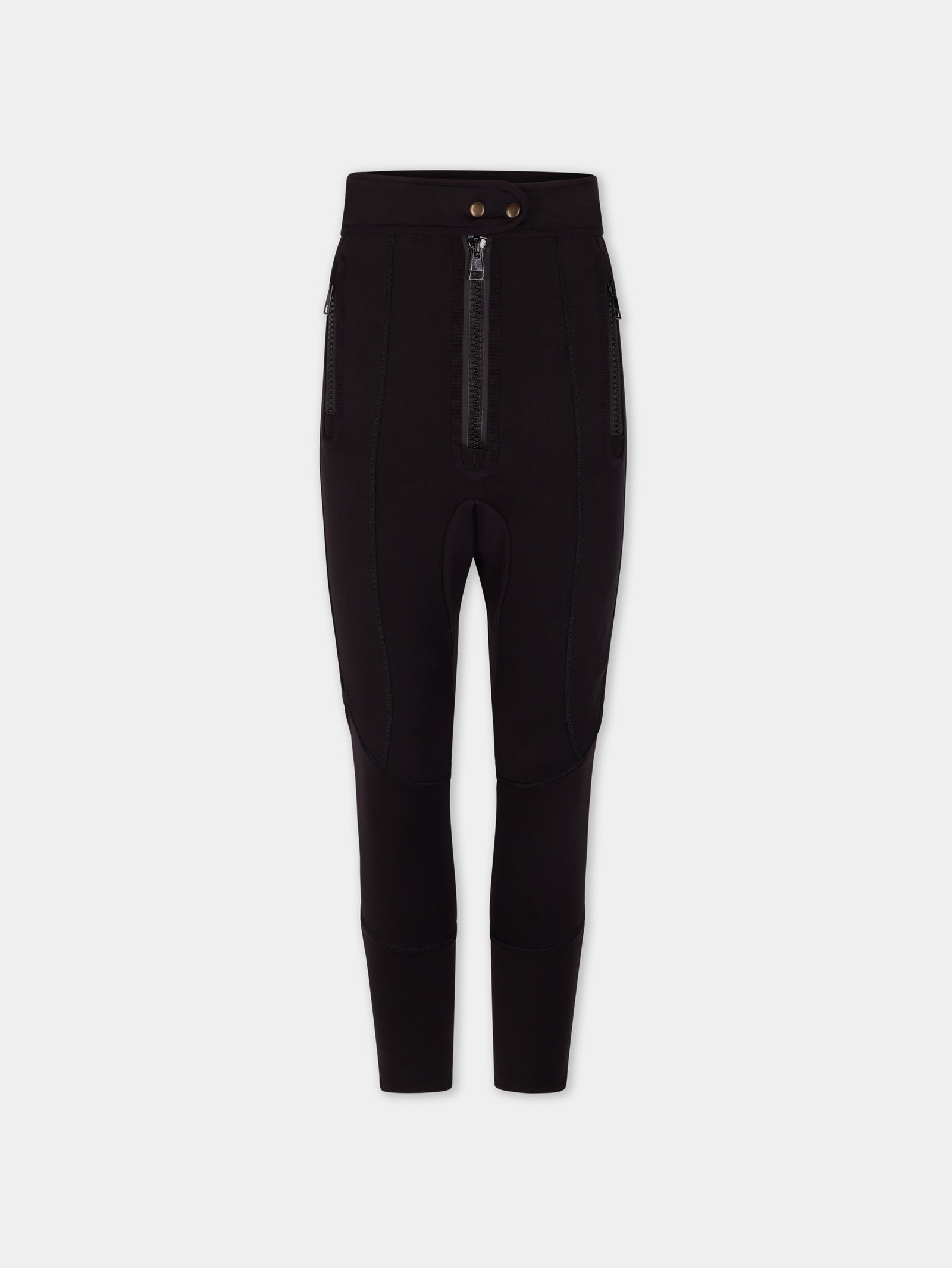 Capri pant in black neoprene - Image 1