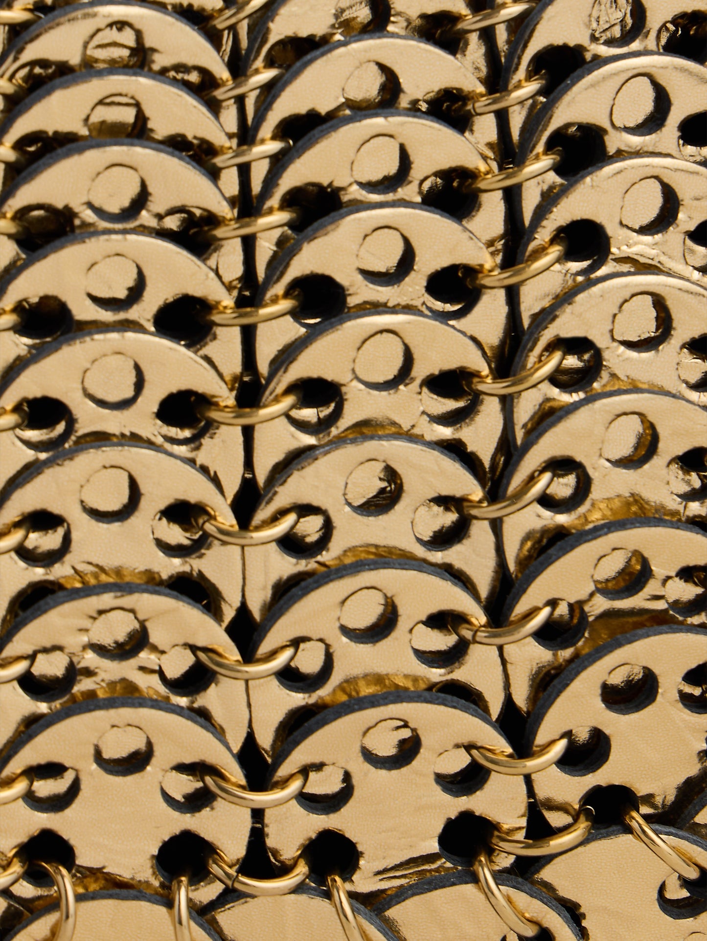 Moon Flip Bag in reversible silver and gold leather