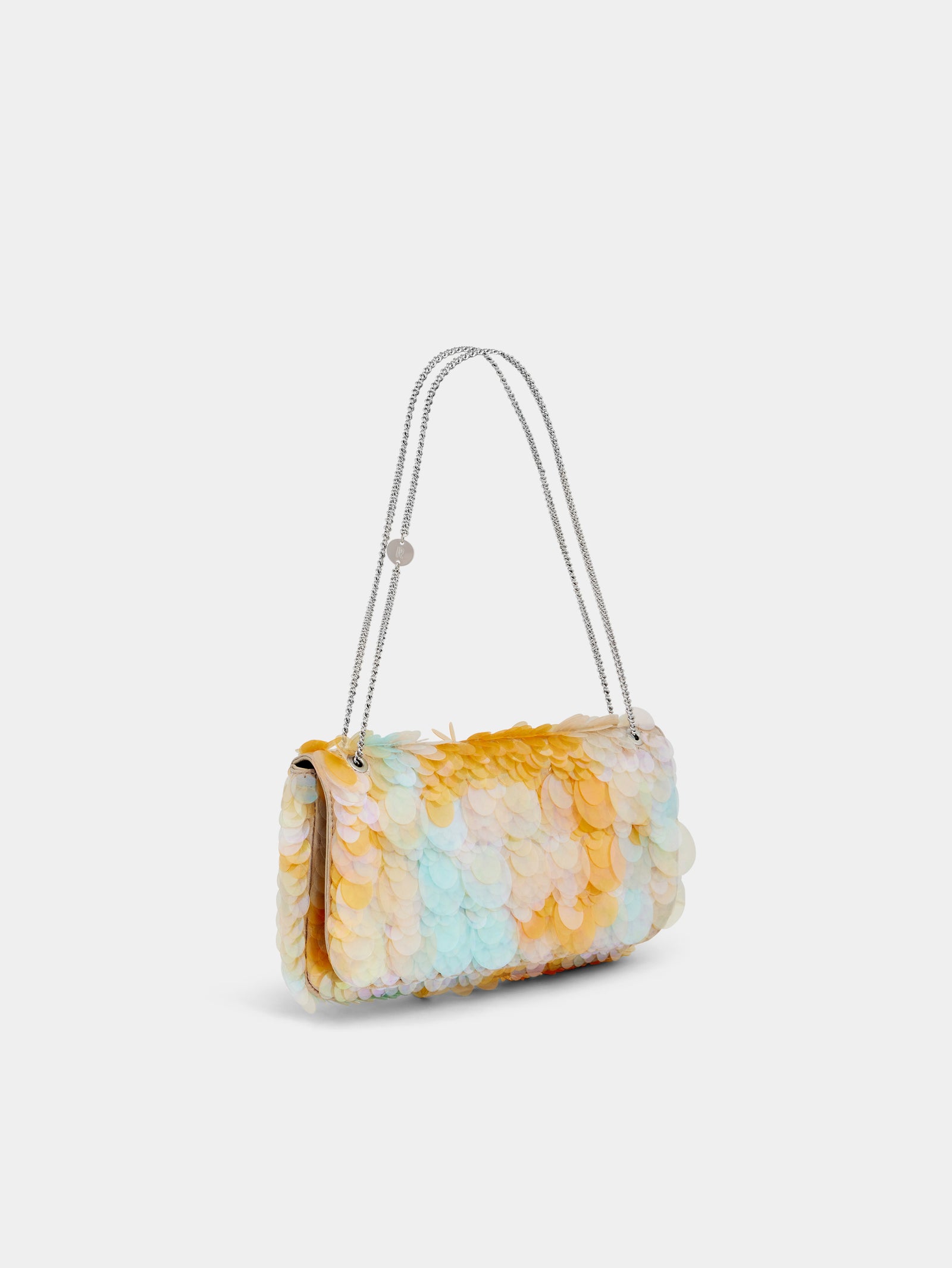 Sparkle baguette bag with multicolor sequins embroidery - Image 3
