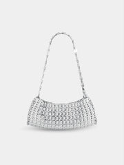 1969 clutch en métal argenté