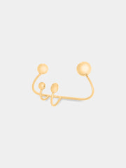 Gold punk hand jewelery