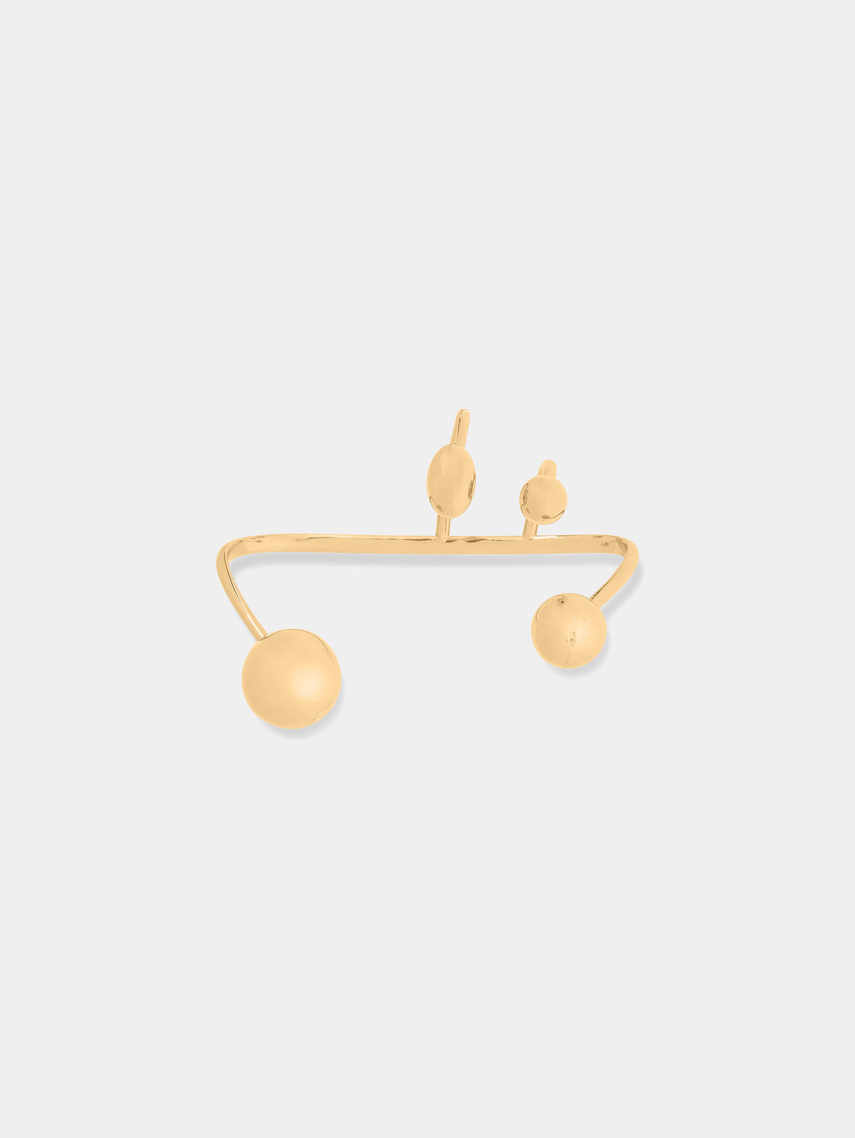 Gold punk hand jewelery - Image 3