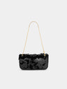 Sac Sparkle Baguette avec broderie de sequins noirs