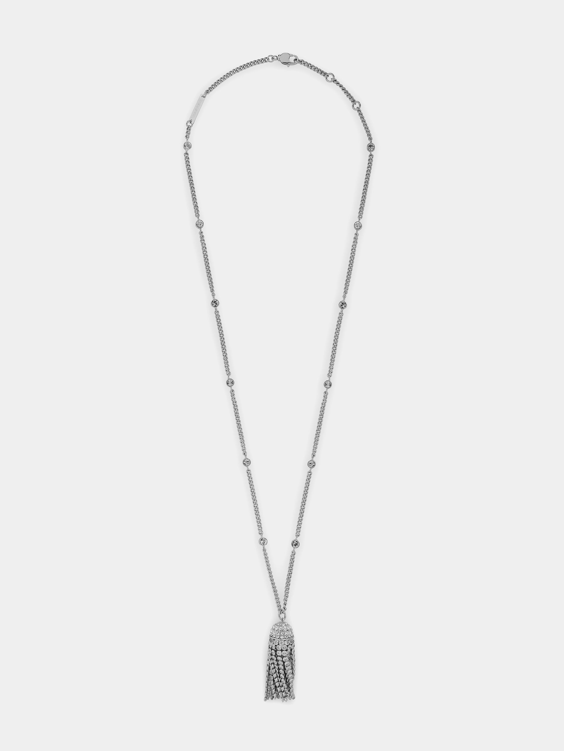 Crystal tassel necklace position 1