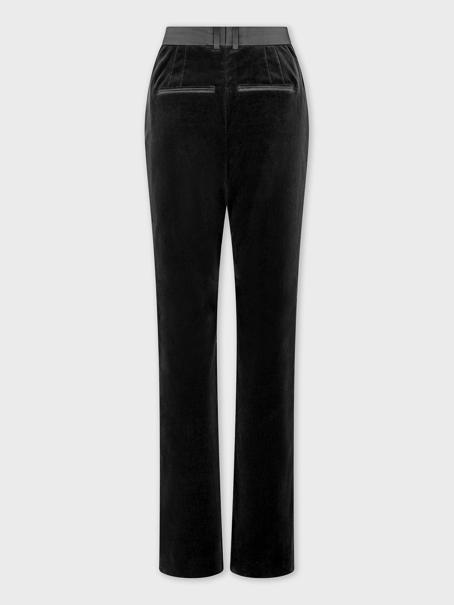 Velvet tailored trousers
