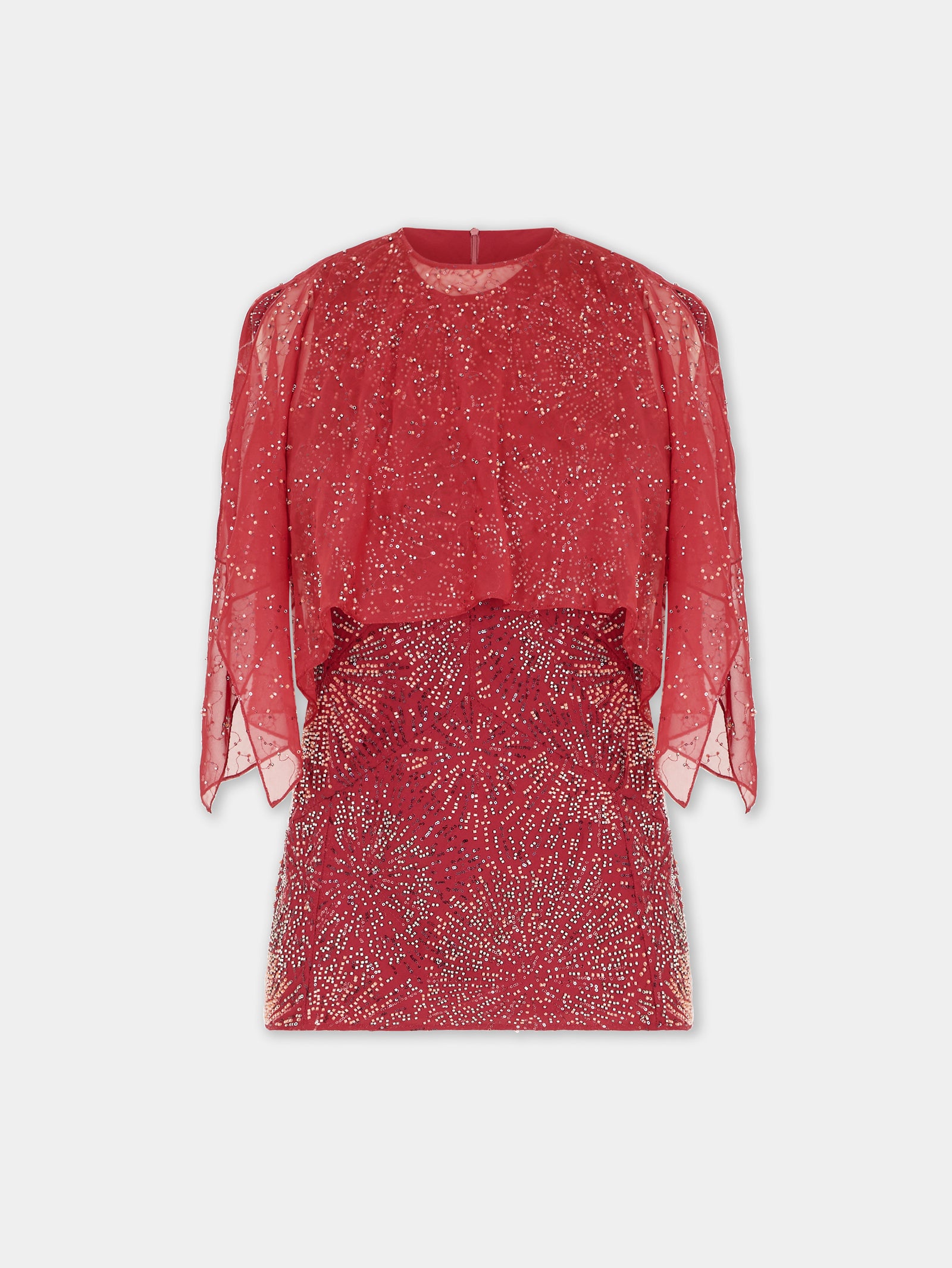 Crepe top with pearl embroidery position 1 - Image 1