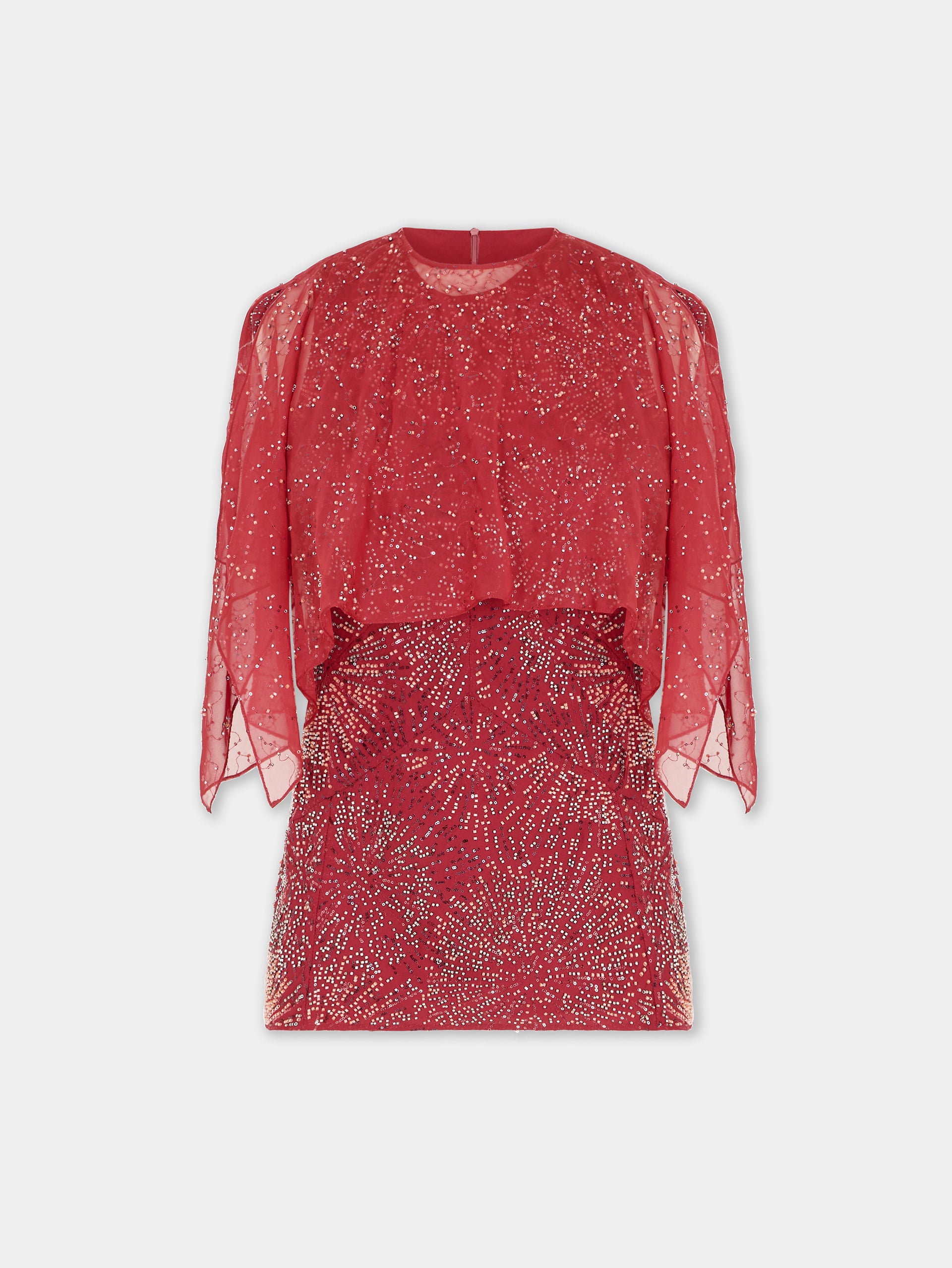 Crepe top with pearl embroidery position 1