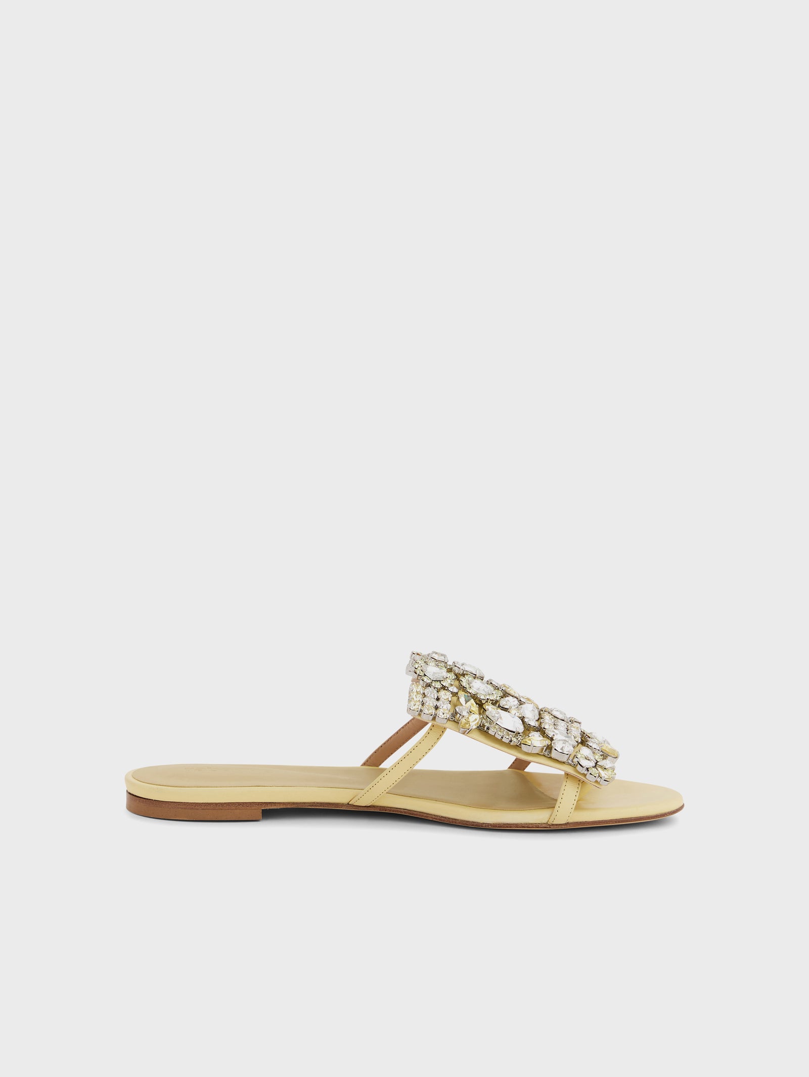 Flat sandals with strass butter position 1 - Image 1