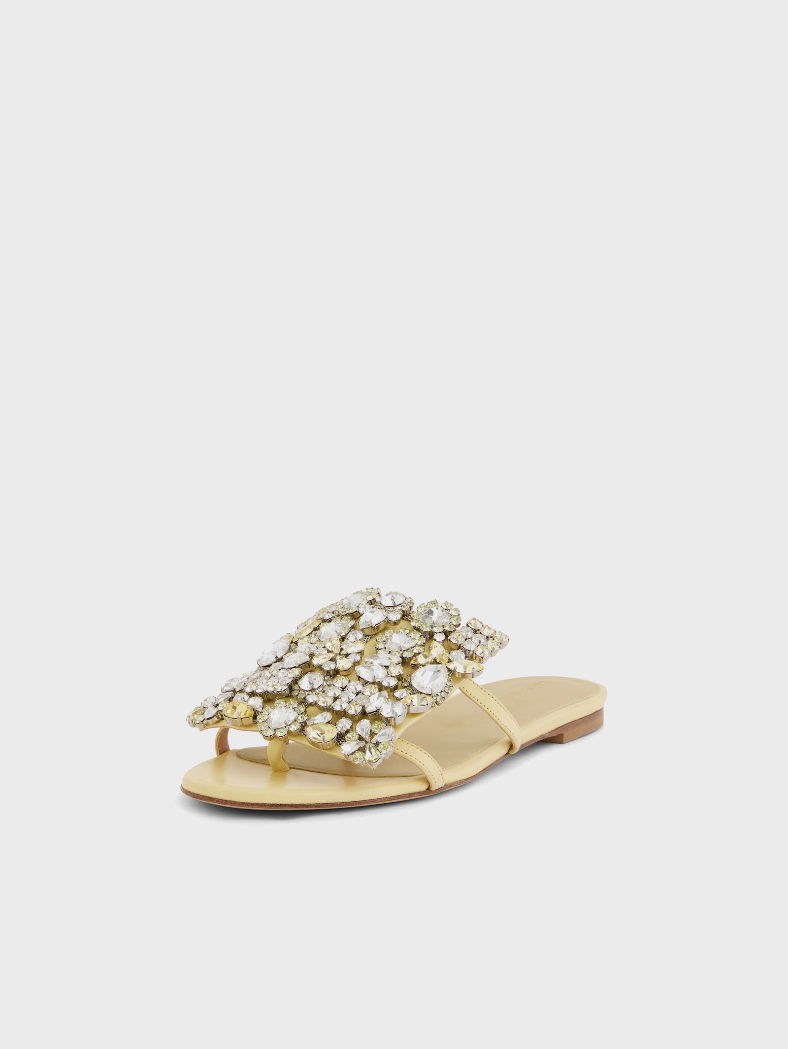 Flat sandals with strass butter position 2 - Image 2