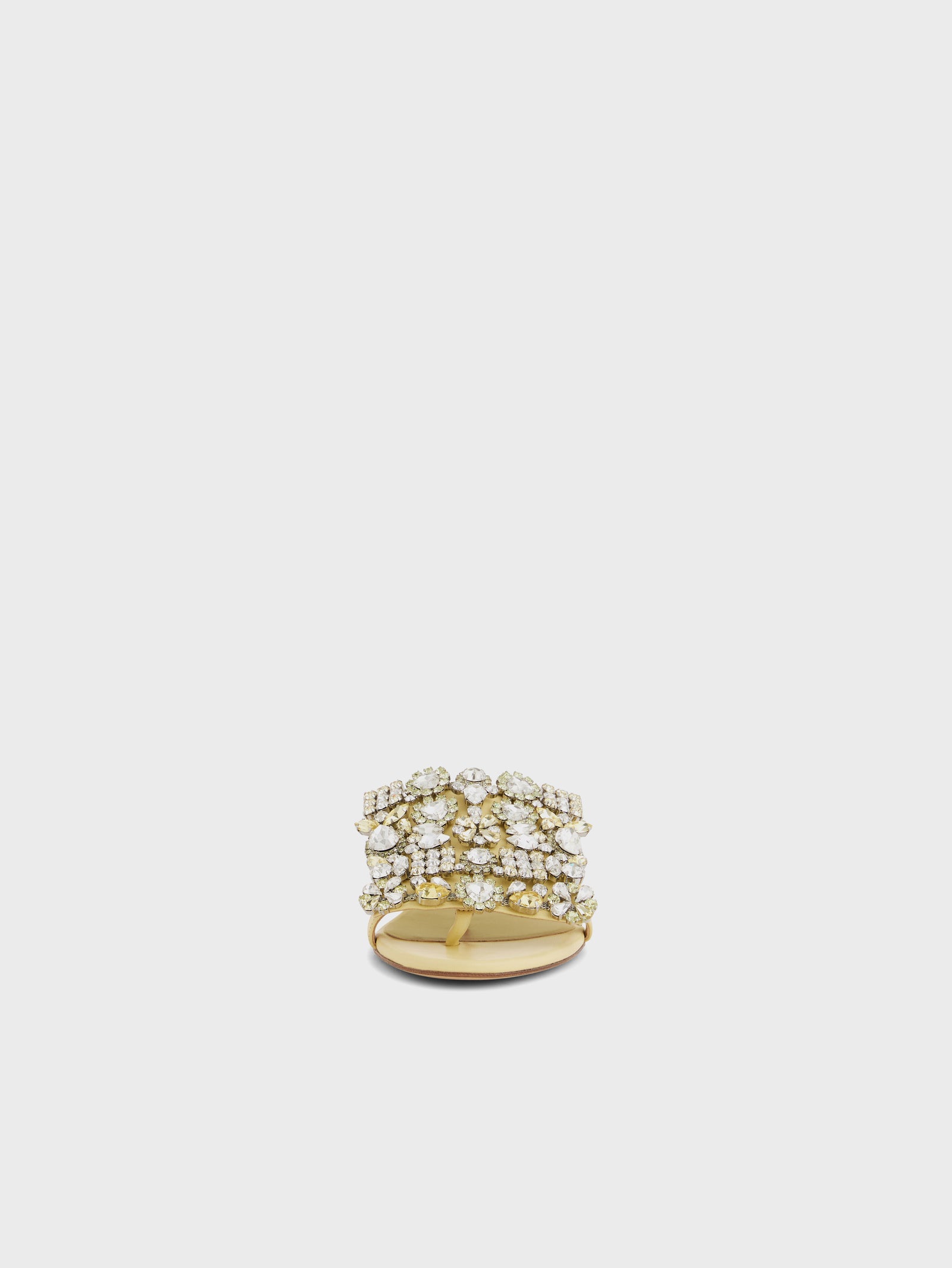 Flat sandals with strass butter position 3 - Image 3
