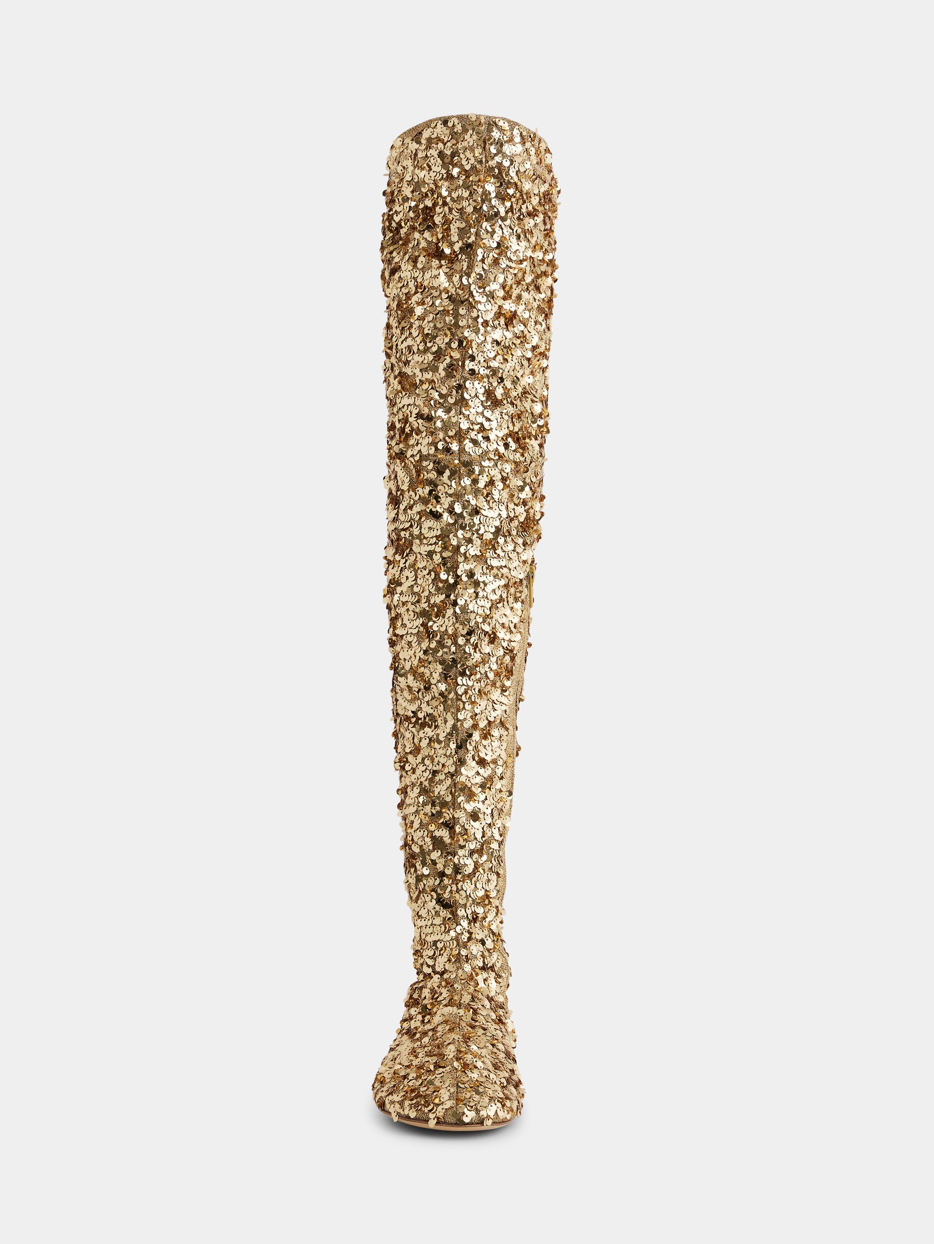 Thigh boots with sequins gold position 3