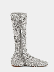 Boots with sequins