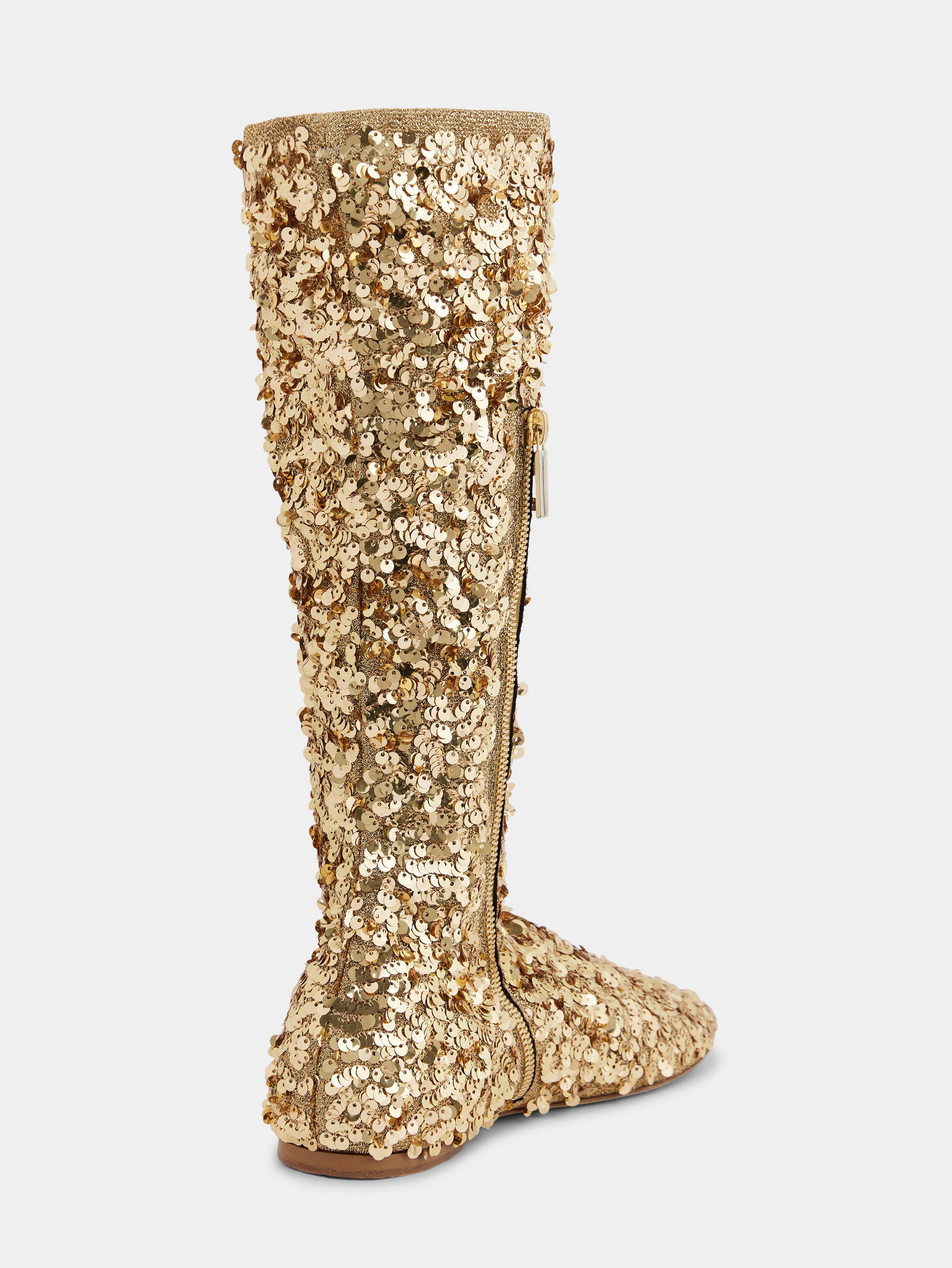 Boots with sequins gold position 4
