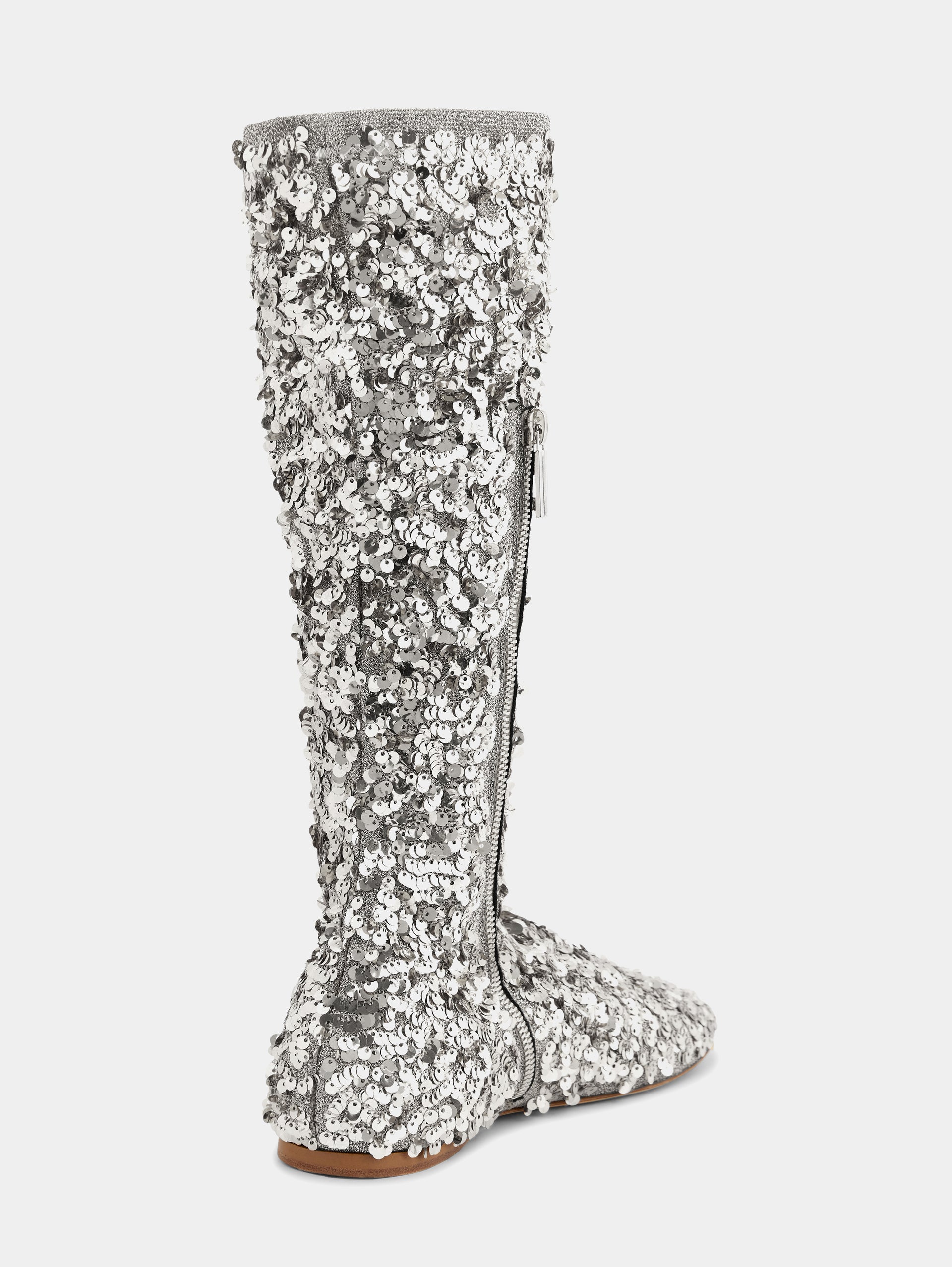 Boots with sequins silver position 4