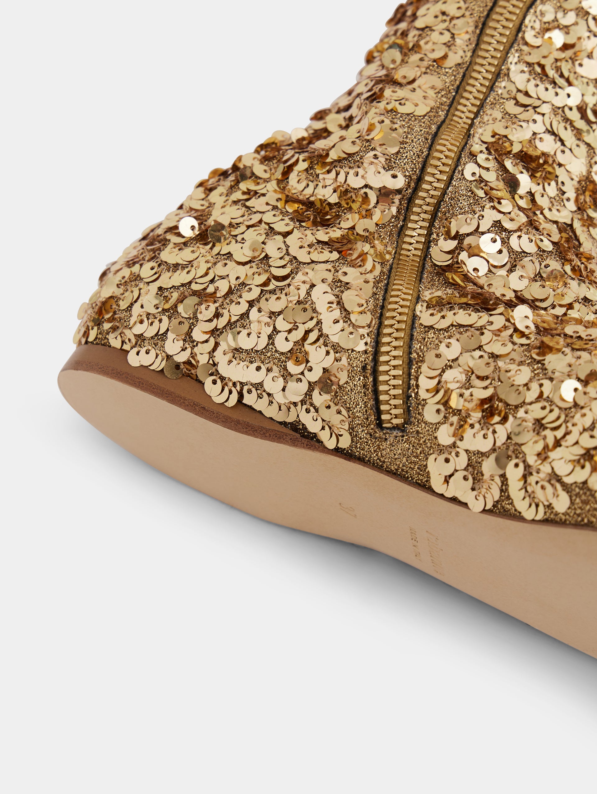 Boots with sequins gold position 5