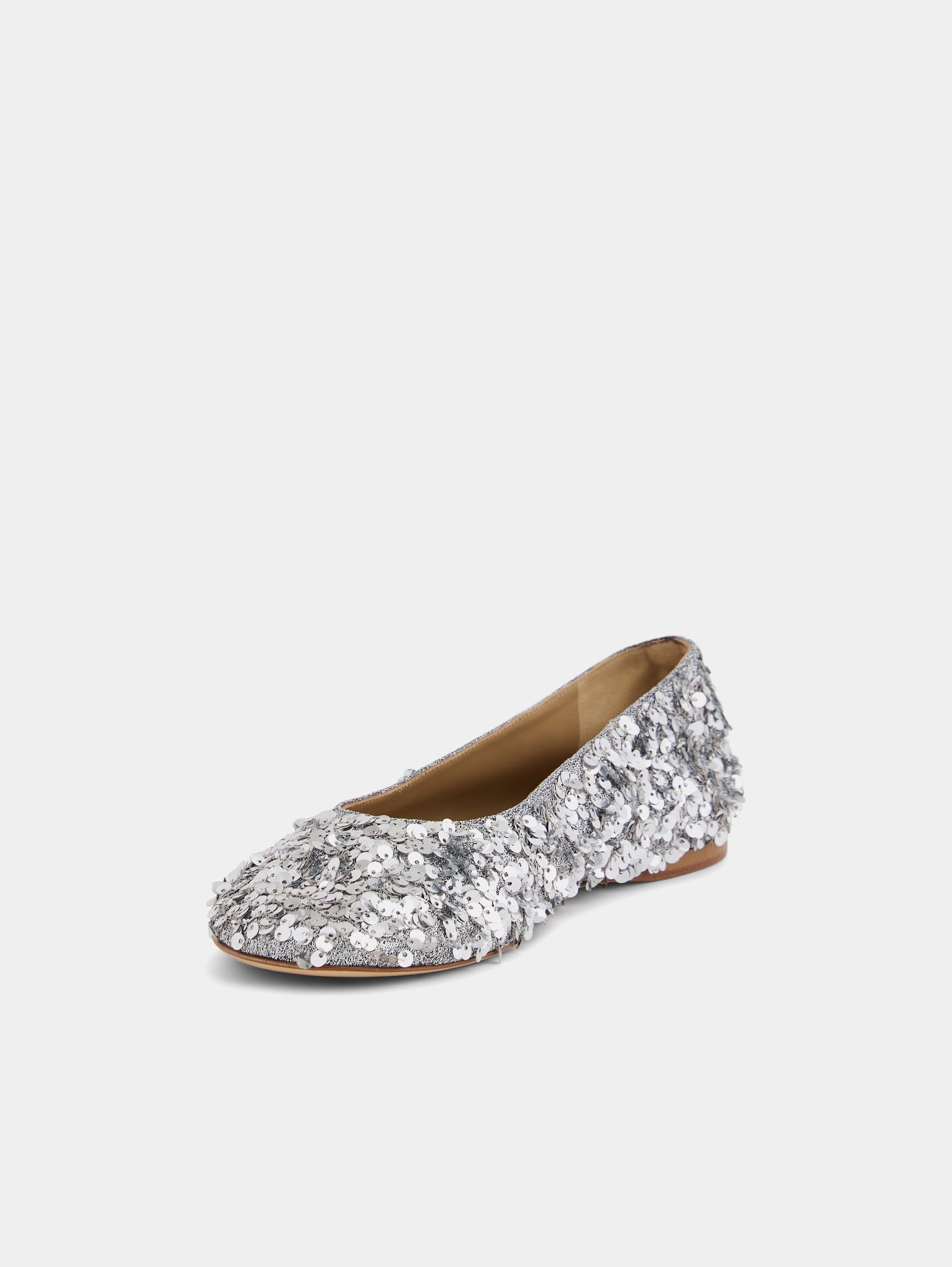 Ballerina with sequins silver position 2